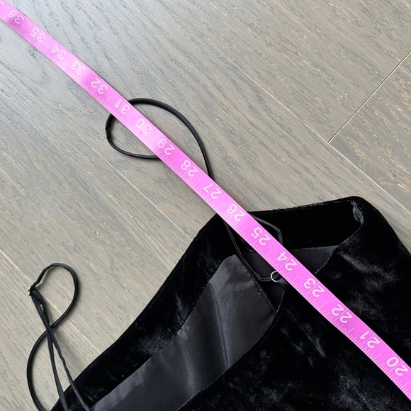 Cinq A Sept Velvet Kiki Dress Side Sash Tie Bow Mini Cocktail - Size 4 - Picture 9 of 9